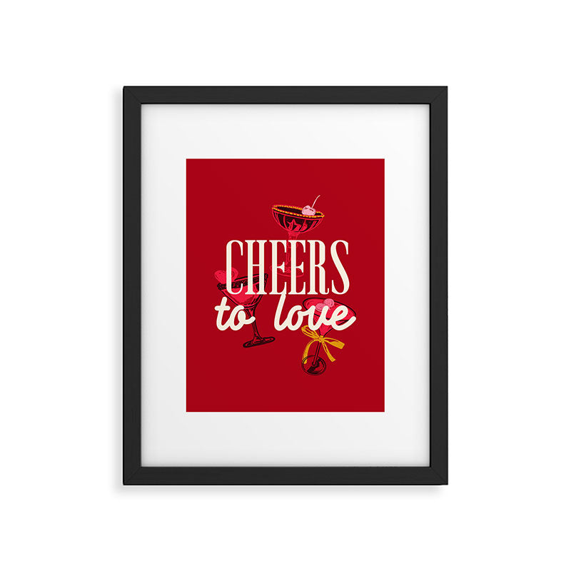 Cheers to Love Framed Art Print Gallery Image 6