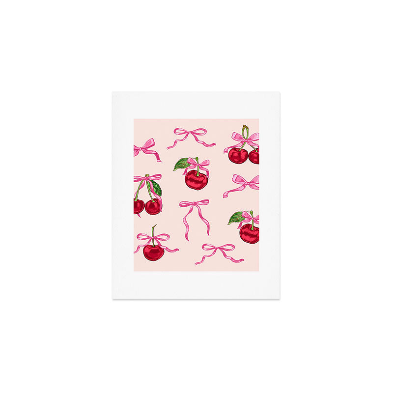 Cherries & Bow Coquette Pack Art Print Gallery Image 1