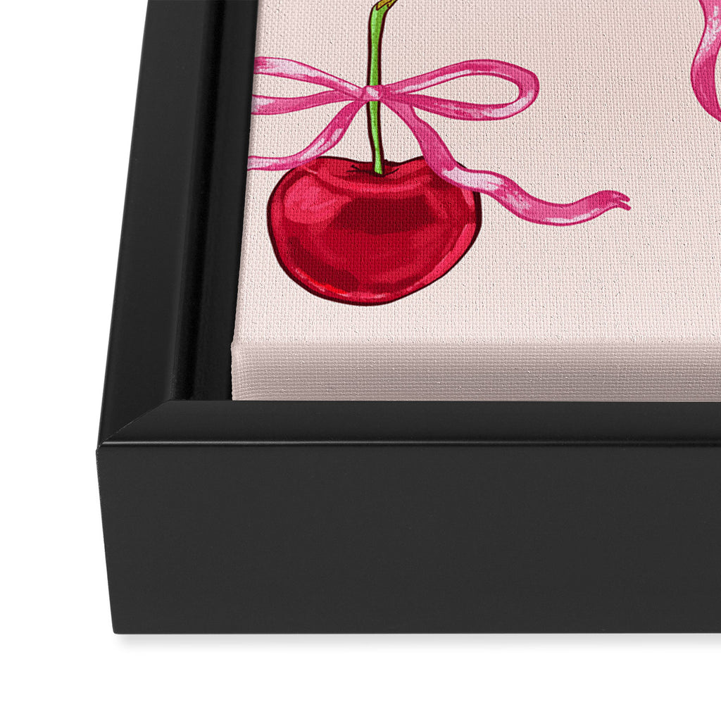 Cherries & Bow Coquette Pack Framed Canvas Print Gallery Image 3