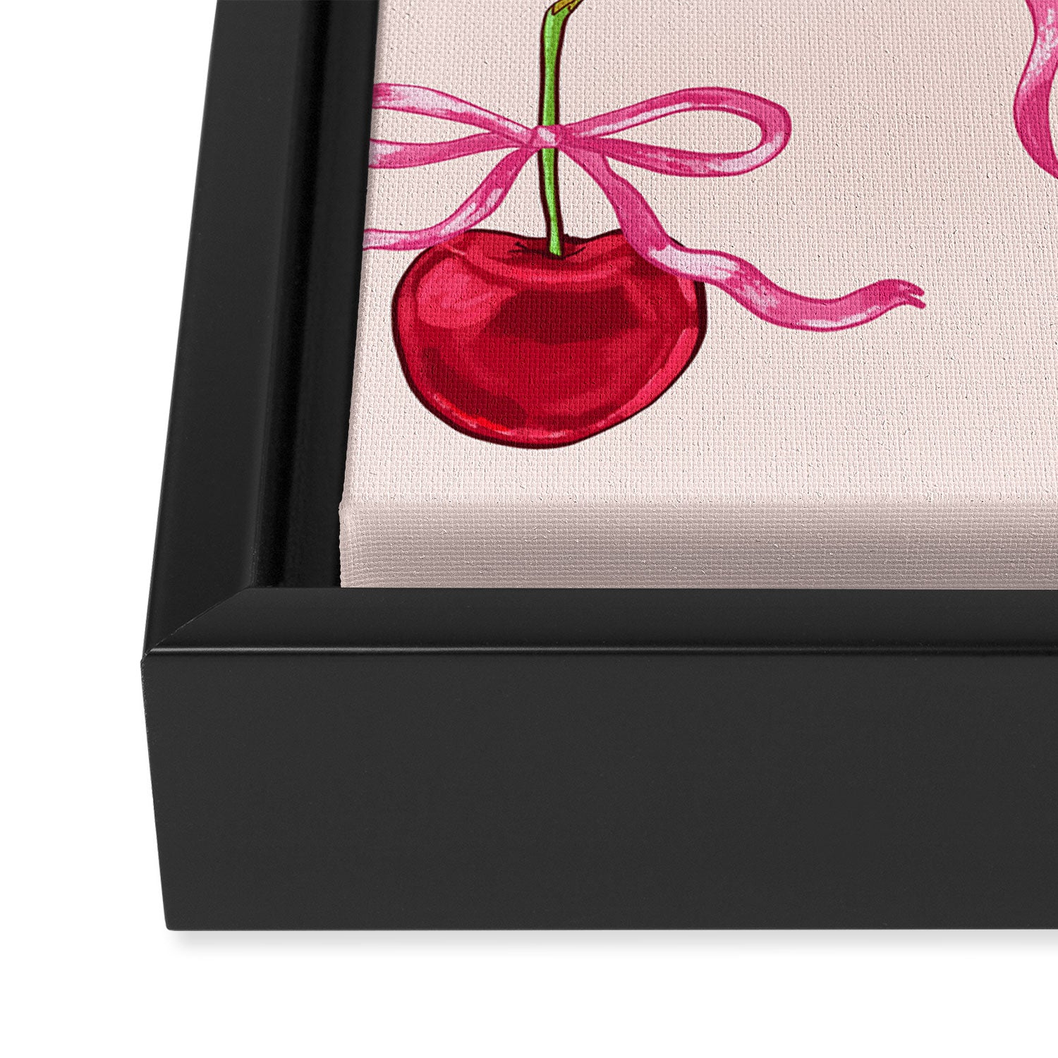 Cherries & Bow Coquette Pack Framed Canvas Print Gallery Image 3