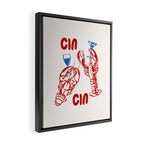 Cin Cin Lobster Doodle Framed Canvas Print Gallery Image 2