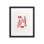 Cin Cin Lobster Doodle Framed Art Print Gallery Image 6