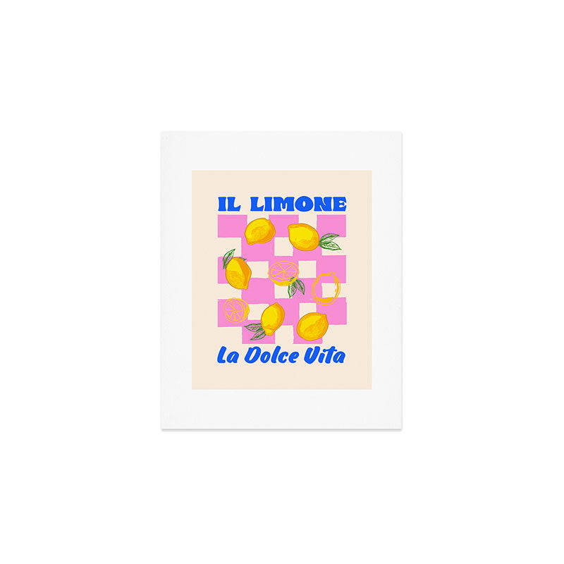 Il Limone La Dolce Vita Retro Art Print Gallery Image 1