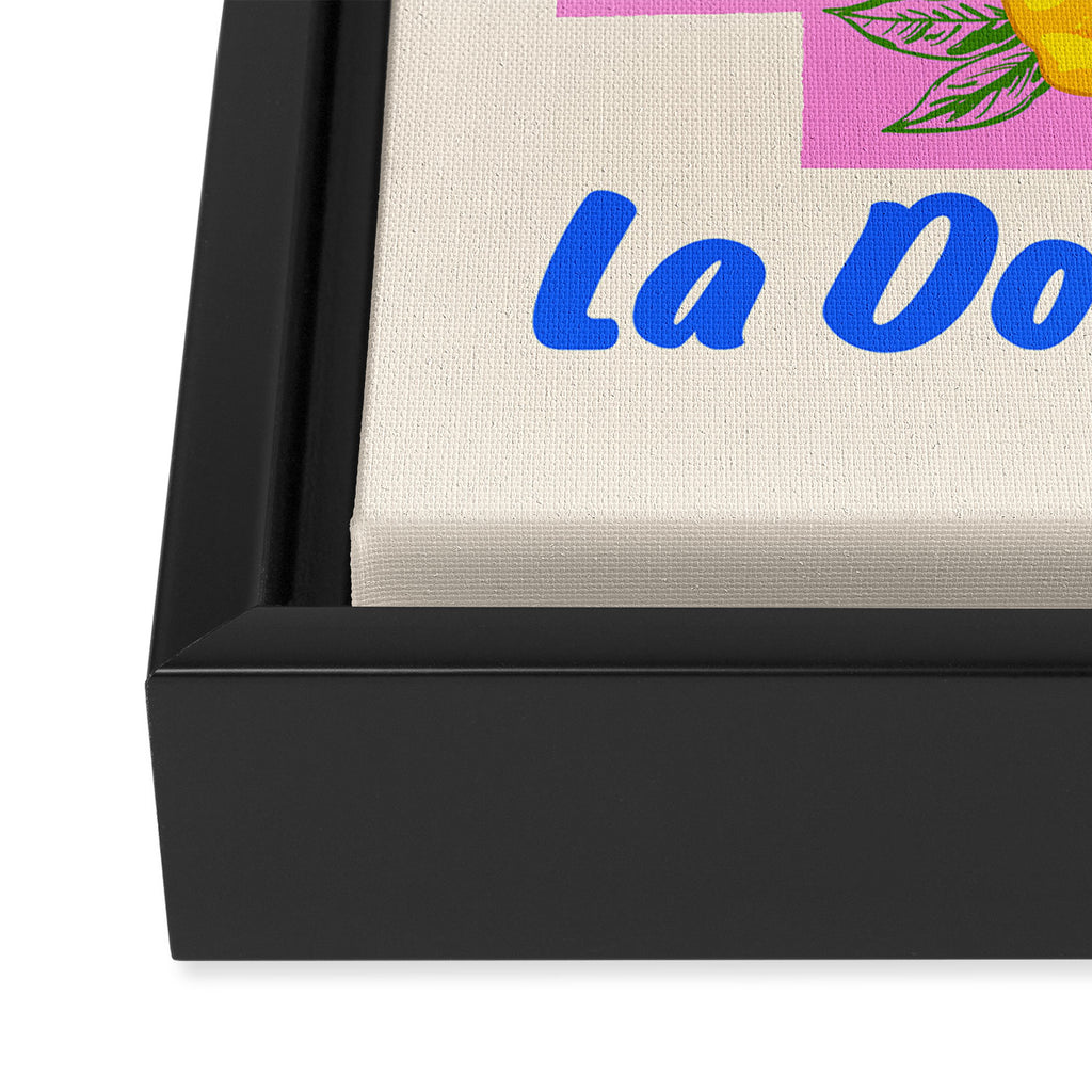 Il Limone La Dolce Vita Retro Framed Canvas Print Gallery Image 3