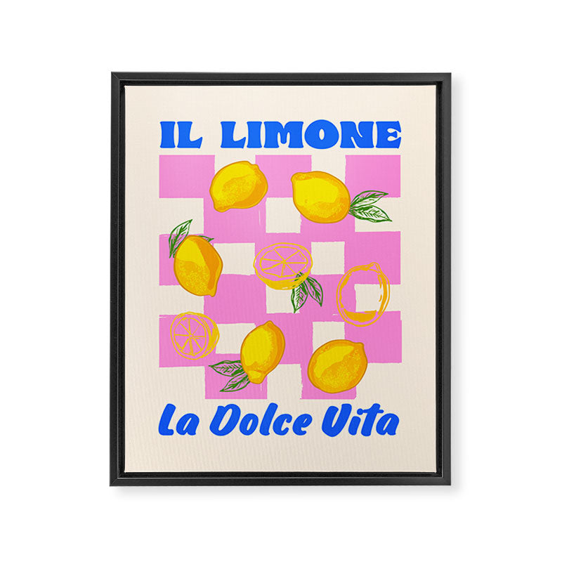Il Limone La Dolce Vita Retro Framed Canvas Print Gallery Image 8