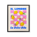 Il Limone La Dolce Vita Retro Framed Canvas Print Gallery Image 8