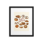 Le Pain Câest La Vie â Bread is Life French Bakery Illustration Framed Art Print Gallery Image 6