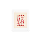 Lobster Lover Club - Seafood Coastal Art Art Print Gallery Image 1