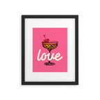 Love Cocktail Illustration Framed Art Print Gallery Image 6