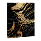 Luxurious Black and Gold Marble Canvas Print Gallery Image 8