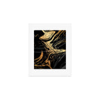Luxurious Black and Gold Marble Art Print Gallery Image 1