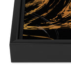 Luxurious Black and Gold Marble Framed Canvas Print Gallery Image 3