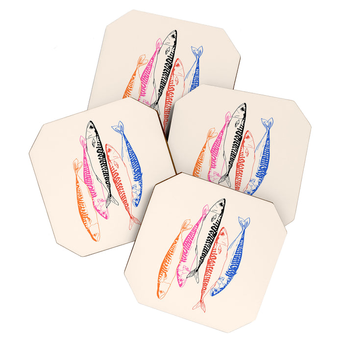 Mackerel Retro Coaster Gallery Image 1