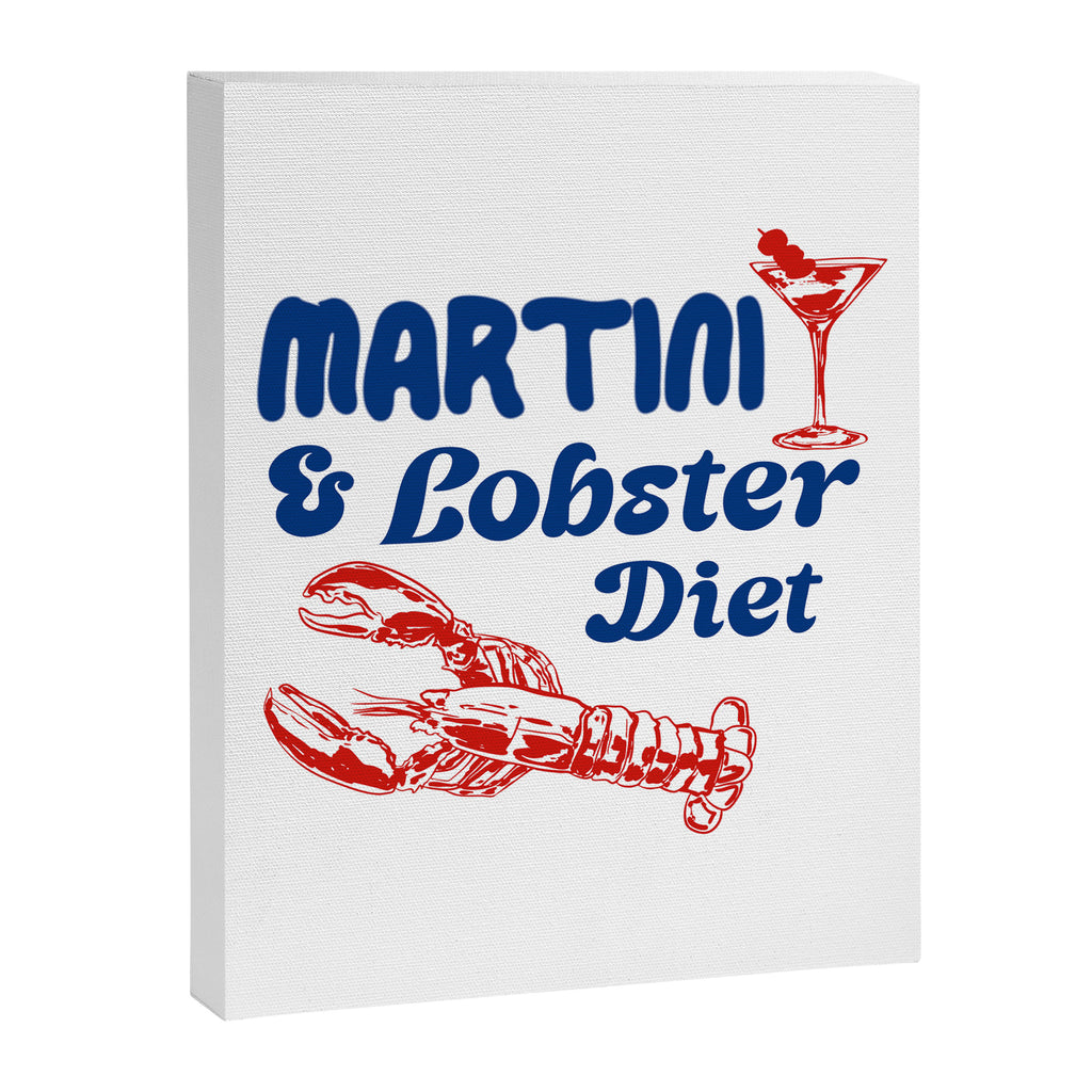 Martini and Lobster Diet Canvas Print Gallery Image 8