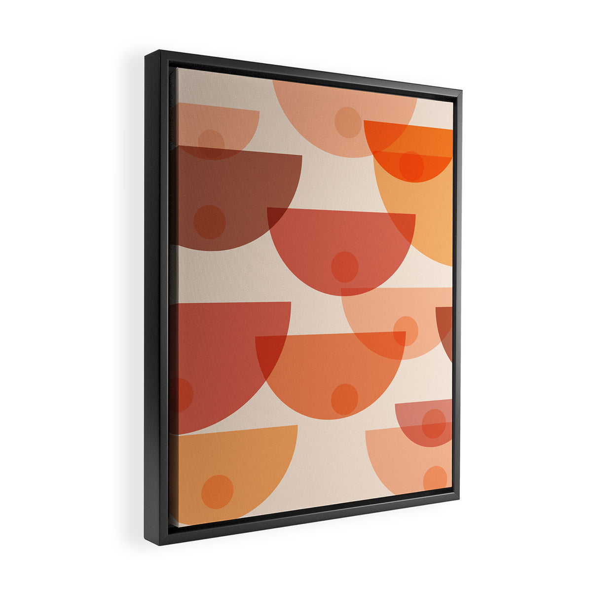 Mid Century Boobs Abstract Framed Canvas Print Gallery Image 2