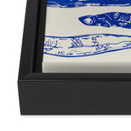 Nordic Sardines Checkered Framed Canvas Print Gallery Image 3