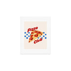 Pizza Club Retro Pepperoni Slice Art Print Gallery Image 1