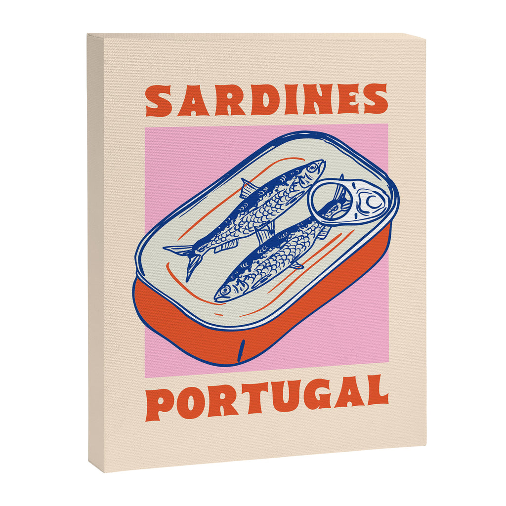 Retro Portugal Sardines in Tin Can Canvas Print Gallery Image 8