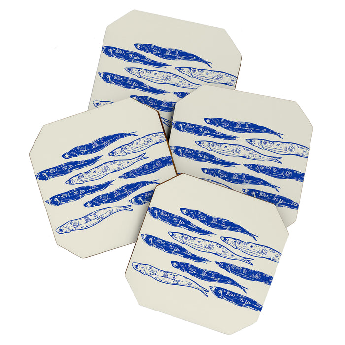 Sardines Art Coaster Gallery Image 1