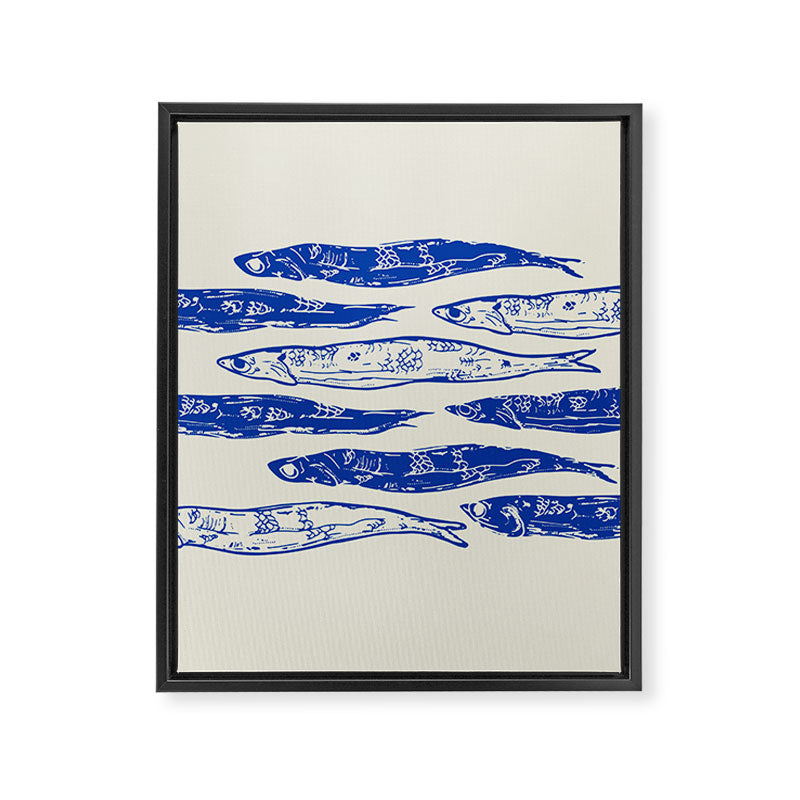 Sardines Art Framed Canvas Print Gallery Image 8