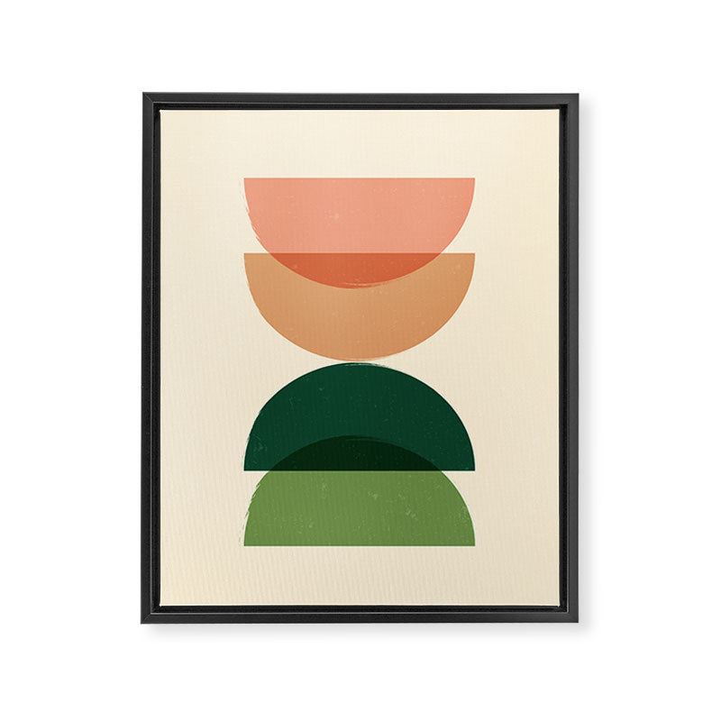 Sun Earth Balance Midcentury Framed Canvas Print Gallery Image 8