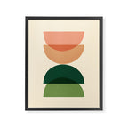 Sun Earth Balance Midcentury Framed Canvas Print Gallery Image 8