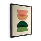 Sun Earth Balance Midcentury Framed Canvas Print Gallery Image 2