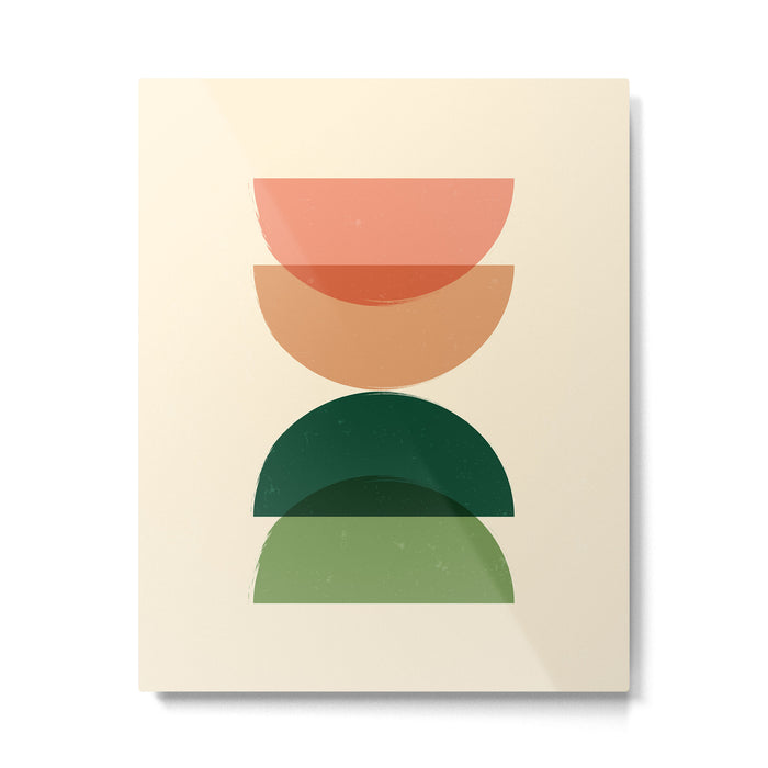 Sun Earth Balance Midcentury Metal Print Gallery Image 1