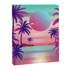 Sunset Palm Trees Vaporwave Aesthetic Canvas Print Gallery Image 8