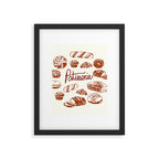 Vintage French Patisserie Bread Bakery Illustration Framed Art Print Gallery Image 6