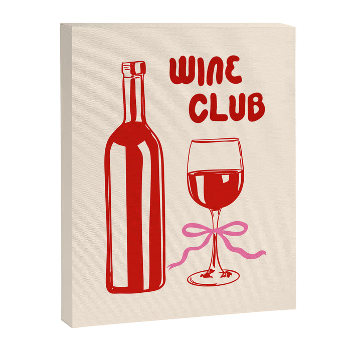 Wine Club Coquette Canvas Print Gallery Image 1