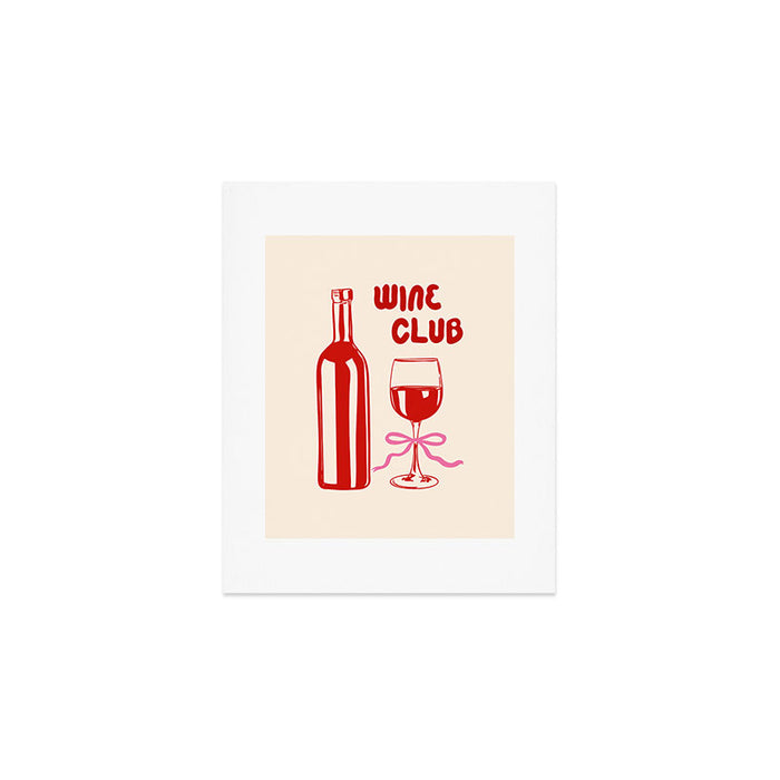 Wine Club Coquette Art Print Gallery Image 1