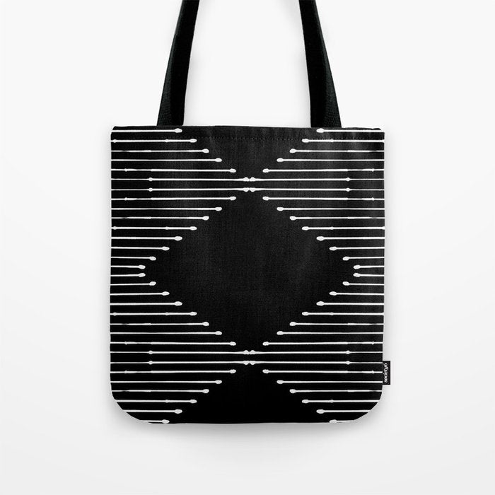 Geo (Black) Tote Bag Gallery Image 1