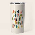 Mid Century Modern Abstract Colorful Shapes Funky Cool Minimalist Pattern Travel Mug Gallery Image 1
