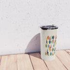 Mid Century Modern Abstract Colorful Shapes Funky Cool Minimalist Pattern Travel Mug Gallery Image 4