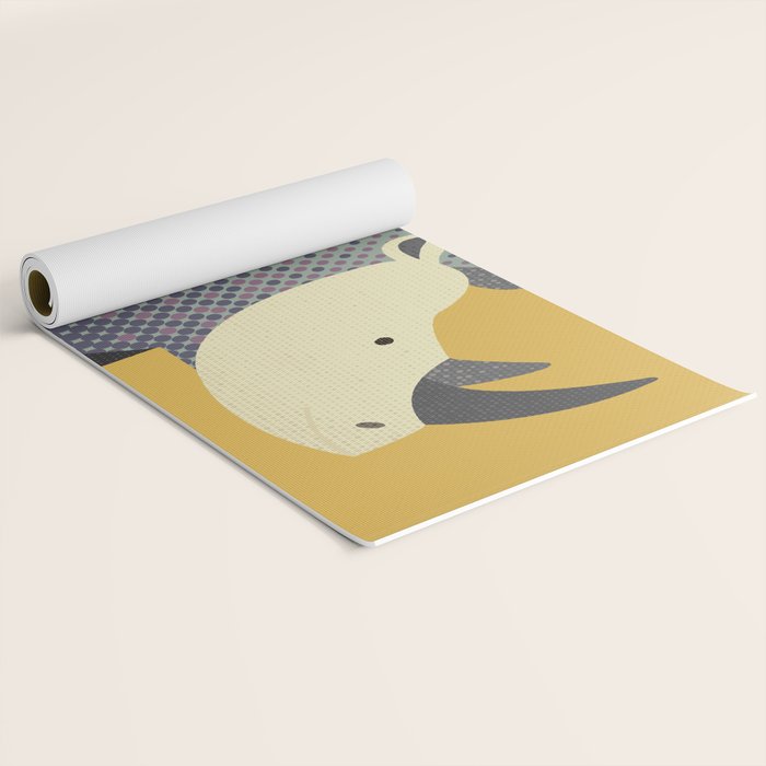 Whimsy Rhinoceros II Yoga Mat Gallery Image 2