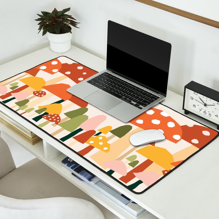 Fall Mushrooms  Desk Mat Gallery Image 2