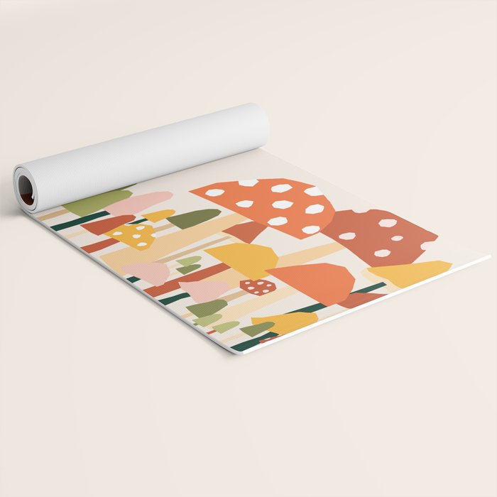 Fall Mushrooms  Yoga Mat Gallery Image 2