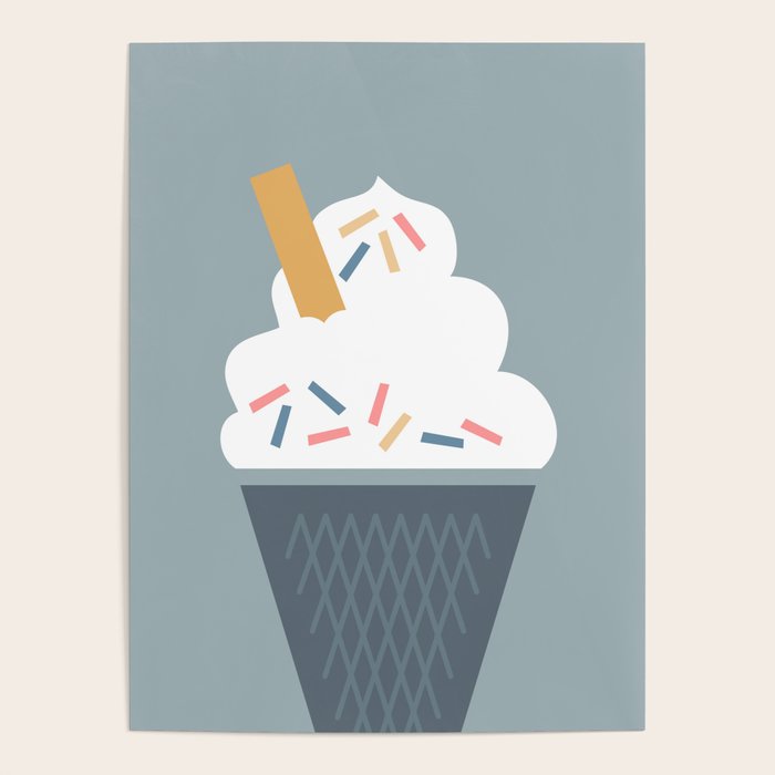Ice Cream (Blue) Poster Gallery Image 4