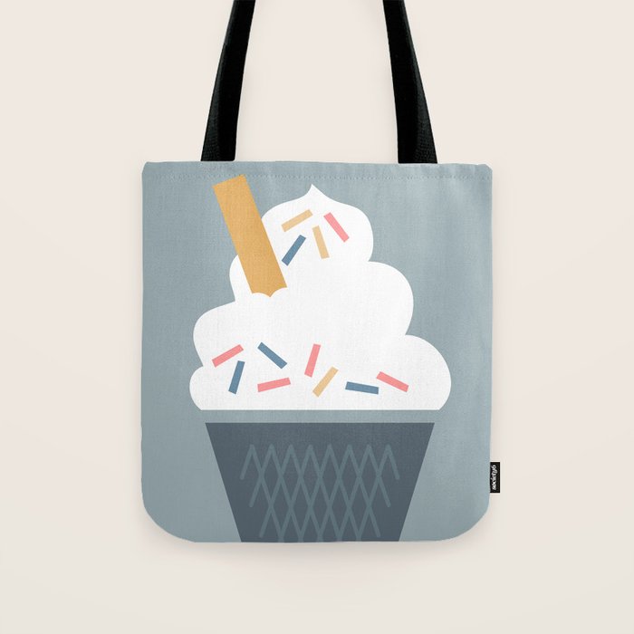 Ice Cream (Blue) Tote Bag Gallery Image 1
