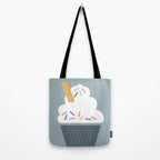 Ice Cream (Blue) Tote Bag Gallery Image 2