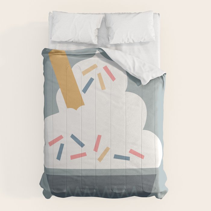 Ice Cream (Blue) Comforter Gallery Image 1