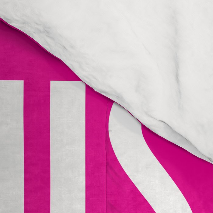 Feminist is My Second Favorite F-Word (Pink) Comforter Gallery Image 4