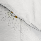 white Margaret daisy watercolor Comforter Gallery Image 4
