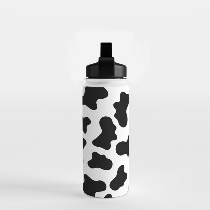 Moo Cow Print Water Bottle Gallery Image 2