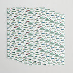 Busy Locomotives - Retro Children's Train Print Wrapping Paper Gallery Image 3