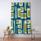 Mid Century Modern Abstract Composition 858 Window Curtain Gallery Image 5