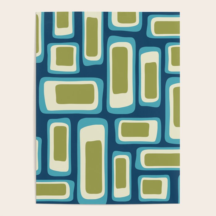 Mid Century Modern Abstract Composition 858 Poster Gallery Image 4
