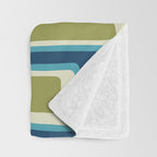 Mid Century Modern Abstract Composition 858 Throw Blanket Gallery Image 3