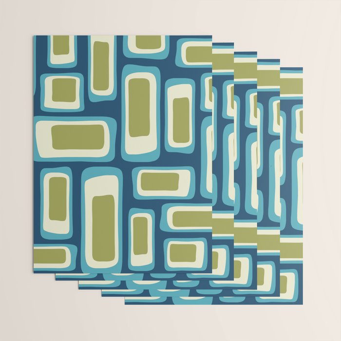 Mid Century Modern Abstract Composition 858 Wrapping Paper Gallery Image 3